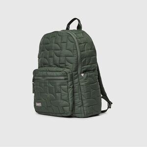Moss Quilted Puffer Backpack